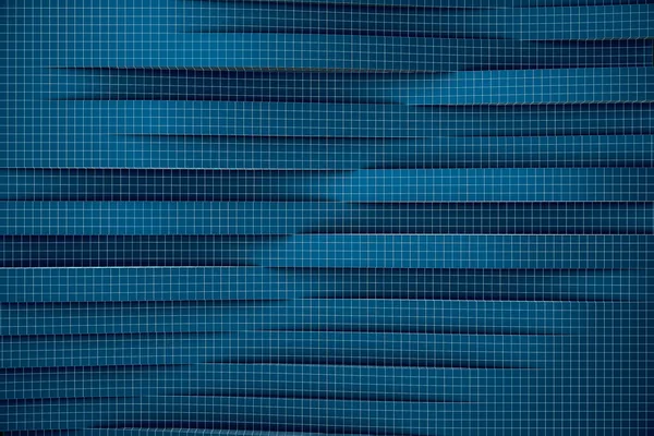 Абстрактно Простой Изогнутый Креативный Дизайн Гладкий Синий Shapes Минимальный Концептуальный — стоковое фото