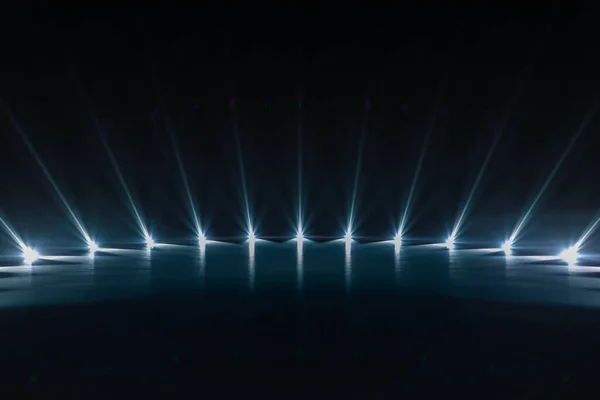 Şebeke çizgisi arkaplanlı Zarif fütüristik ışık ve yansıma. 3B görüntüleme.