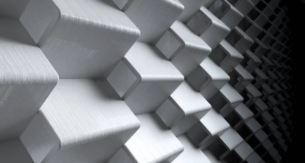 Fond Abstrait Moderne Futuriste Zigzag Blanc Mur Triangle Sur Mur — Photo