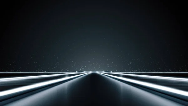 Futuristic Abstract Light Way Stage Future Concept Background Cgi Illustration — Stock Photo, Image