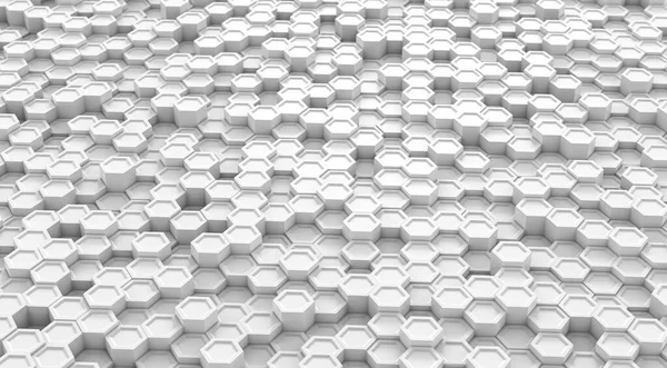 Résumé Technique Fond Hexagonal Concept Hexagonal Géométrique Blanc Élément Moderne — Photo