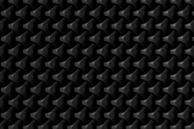 Zarif Siyah geometrik şekil 3d Render Modern konsept