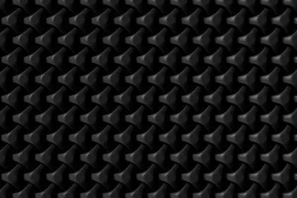 Κομψό Αφηρημένο Μαύρο Γεωμετρικό Σχήμα Render Σύγχρονη Έννοια — Φωτογραφία Αρχείου