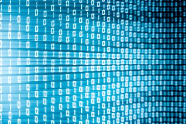 Teknoloji soyut dijital bilgi arkaplanı. Binair kodu fütüristik yüksek teknoloji konsepti.