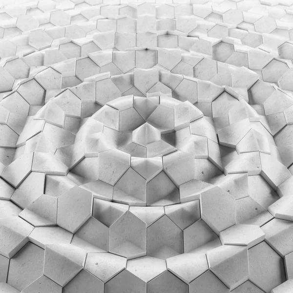 Onda Abstrata Forma Fundo Hexagonal Grunge Geometria Hex Poligonal Superfície — Fotografia de Stock