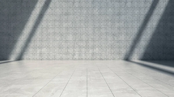 Abstrato Parede Concreto Vazio Com Luzes Sombra Espaço Branco Sala — Fotografia de Stock