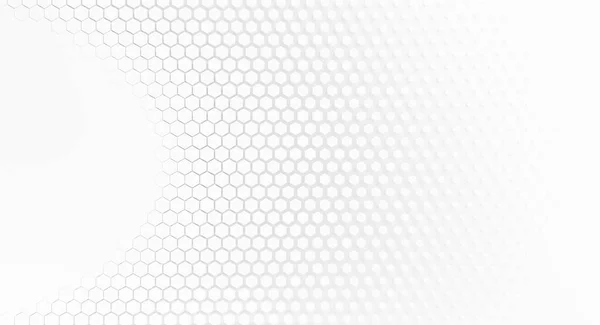 Fondo Abstracto Geométrico Hexagonal Blanco Ilustración Representación — Foto de Stock