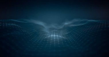 Noktaları ve çizgileri birleştiren soyut çokgen uzay düşük polyester arka plan. Bağlantı yapısı gelecekçi çokgen kavramı.