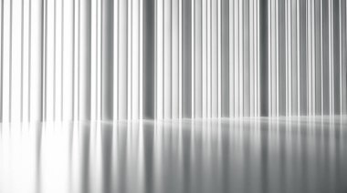 Işıklı ve gölgeli beyaz duvar. Soyut ayrıştırıcılar güneş ışınları arka planı. 3d Hazırlama