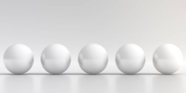 Farklı bir kavram. Beyazlı siyah bir küre. Soyut düşük polimer arka plan ve pürüzsüz gölge. 3B Hazırlama.