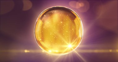 Koyu arka planda sarı renkli yağ damlası. Şeffaflık Sıvısı elementi. Cilt bakımı, güzellik, kozmetik, nemlendirici, otomobil, motor. 3B illüstrasyon