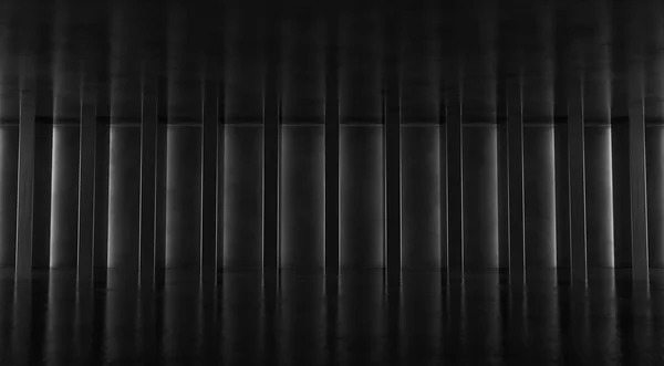 Абстрактний Підлоговий Настінний Фон Колонами Сучасний Дизайн Шоуруму Футуристичний Вигляд — стокове фото