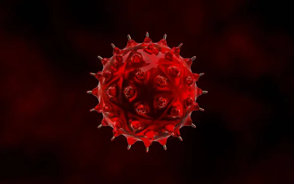 Вірус Клітинної Інфекції Макрос Під Мікроскопом Абстрактна Вірусна Інфекція Спричиняє — стокове фото