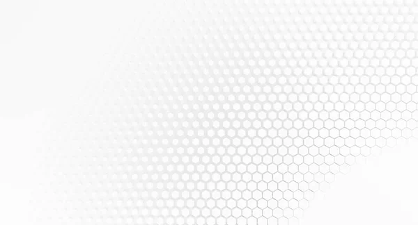 Белый Шестиугольный Геометрический Абстрактный Фон Иллюстрация Рендеринг — стоковое фото