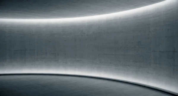 Parlayan ışığı olan boş beton duvar. Soyut arkaplan. 3d oluşturma