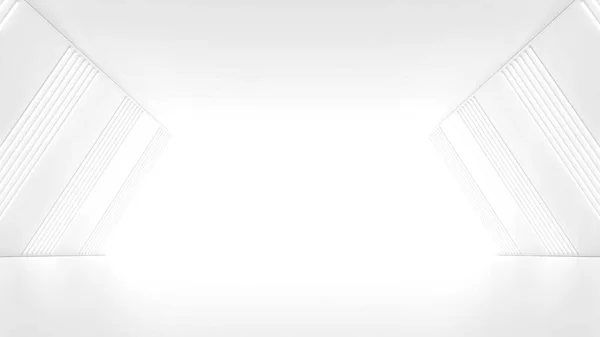Подсветка Интерьера Коридора Рендеринг — стоковое фото