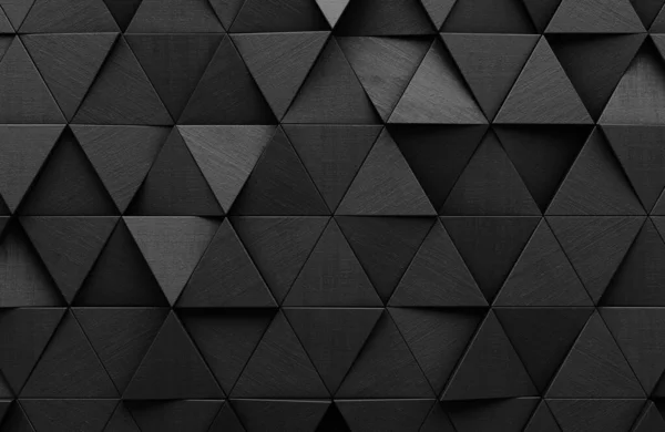 Μαύρο Τριγωνικό Αφηρημένο Υπόβαθρο Επιφάνεια Grunge Απόδοση — Φωτογραφία Αρχείου