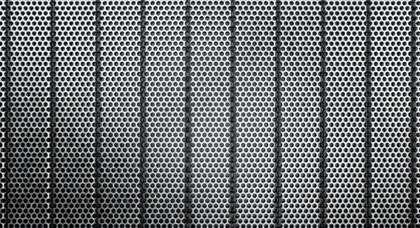 Abstract Metal Perforated Stripe Background Rendering — Stock Photo, Image