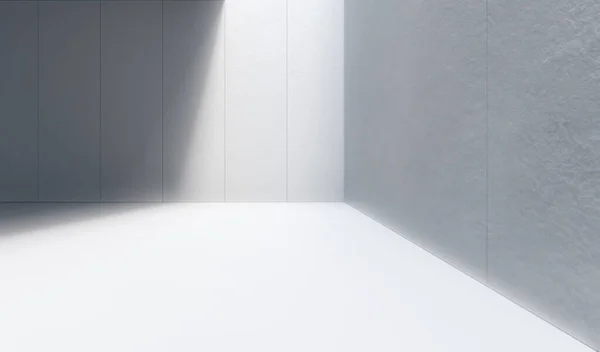 Beyaz betonla boş alan