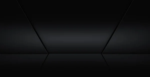 Αφηρημένο Φουτουριστικό Μαύρο Φόντο Μελλοντικός Μοντέρνος Σχεδιασμός Τοίχου Απόδοση — Φωτογραφία Αρχείου