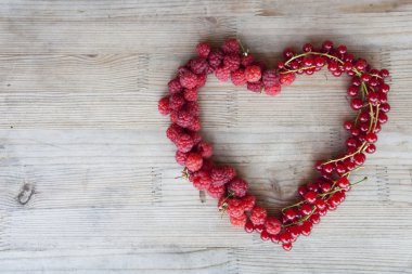 Meyveler - ahududu ve Frenk üzümü 