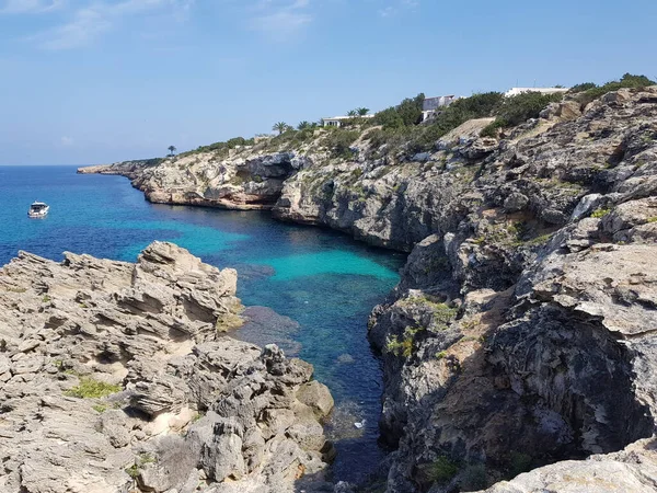 Hermosa Costa Formentera — Foto de Stock