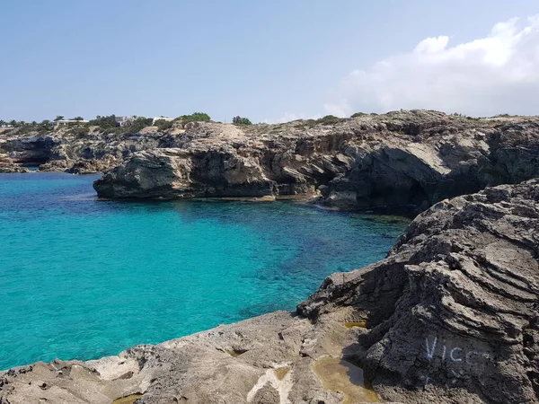 Bela Costa Formentera — Fotografia de Stock