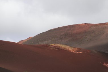 Lanzarote, Kanarya Adaları içinde taş volkanik manzara çöl