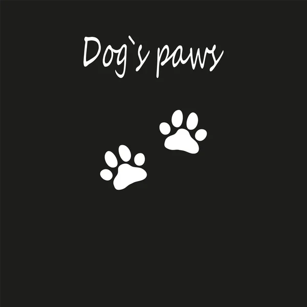Kutya mancsa ikon-ból kutya. Az állatkert design szemléltetése. — Stock Vector