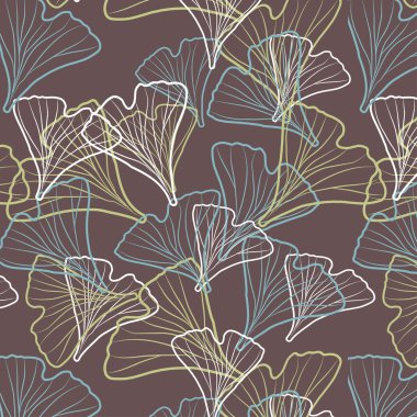 Ginkgo biloba deseni.