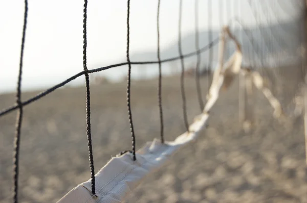 Bir kısmı günbatımında net Voleybol — Stok fotoğraf