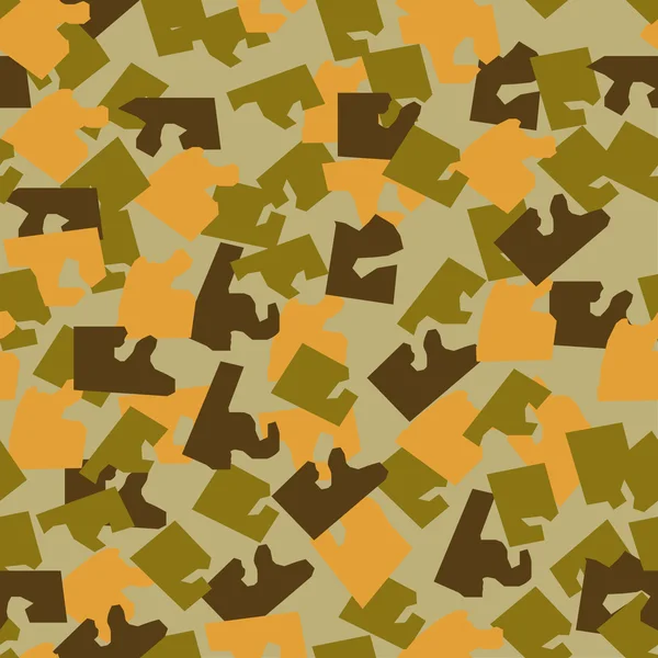 Textura de camuflaje militar sin costuras . — Vector de stock