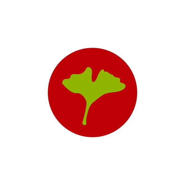 Ginkgo biloba stylizes φύλλα — Διανυσματικό Αρχείο