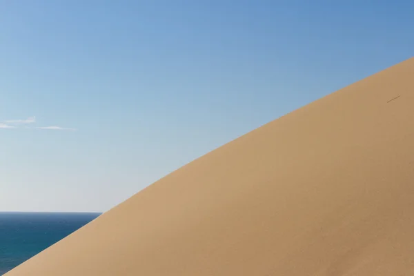 Beautiful scenery sandy Patara in Turkey. Sand and sky. — Stock Photo, Image