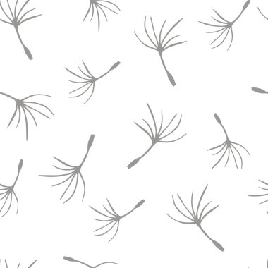 Sorunsuz süslü çiçek desenli. desen karahindiba tohumların