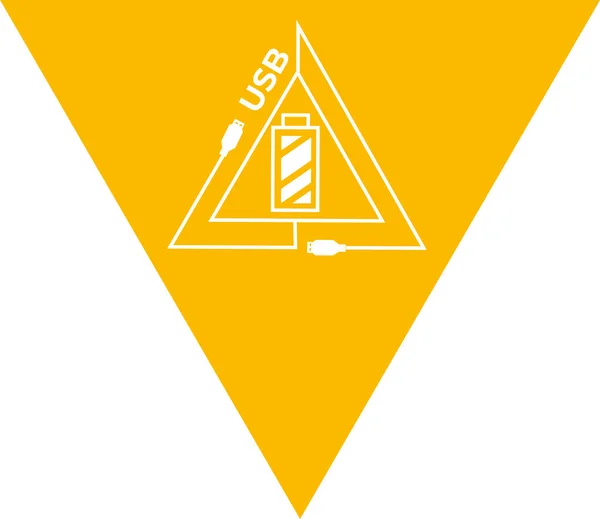 USB portunun yanındaki etiket için resim