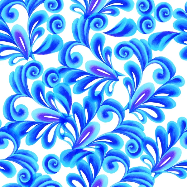 Abstrakcja bezszwowe. Fale Niebieski Tapety. — Zdjęcie stockowe