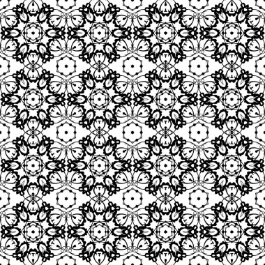 Arka planda eski bir çiçek. Kusursuz çiçek deseni. Soyut duvar kağıdı. Doku kraliyet vektörü. Kumaş çizimi.