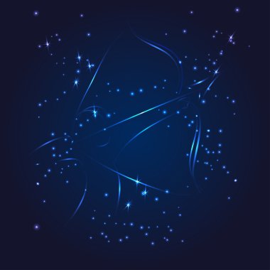 Yay burç whith parlak yıldız