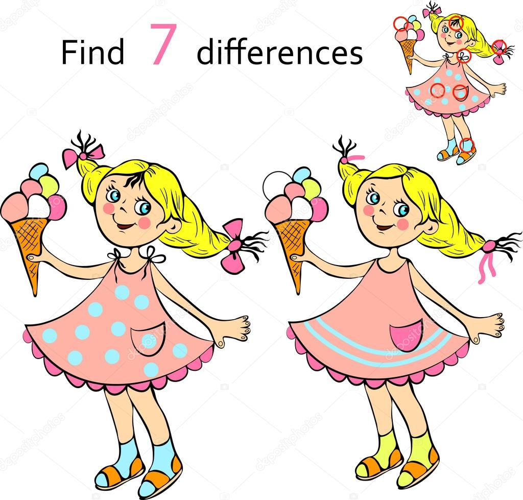 Find  differences girl