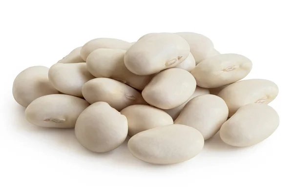 Pile White Beans Isolated White — Stock Photo, Image
