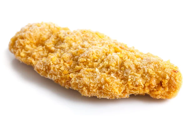 Bread crumbed frozen chicken strips — Stock Photo, Image