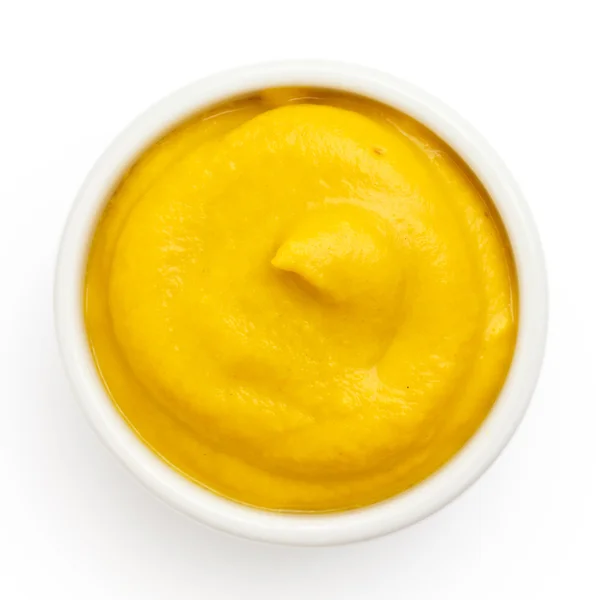Small bowl of mustard — Stock Photo, Image