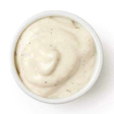 Sarımsak mayonez küçük pot.