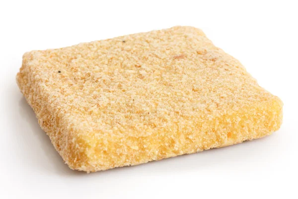 Frozen bread crumbed cheese for frying. — Stock Photo, Image