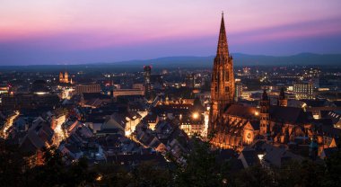 Munster Freiburg, Almanya Baden Wurttemberg Mavi Saati