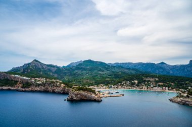 Port de Soller Panoraması, Mallorca, İspanya