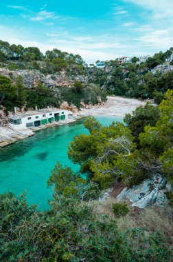 Mallorca, İspanya 'da Cala Pi Koyu