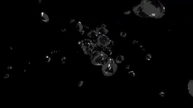 Elmaslar ufalanır. Yüksek kalite 4k görüntü