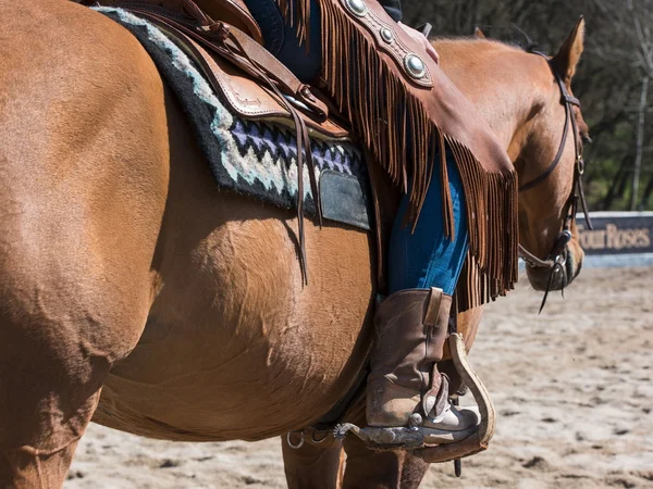 Rodeo berendezés cowgirl vagy cowboy — Stock Fotó